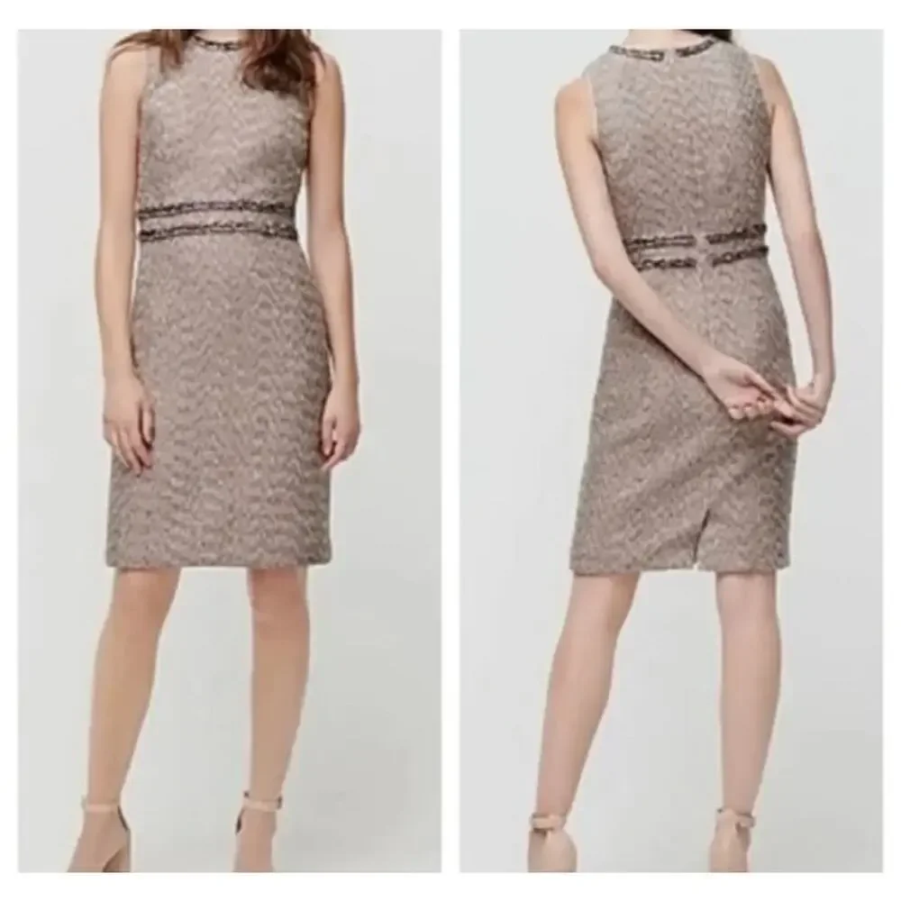 J Crew Classic Feminine Workwear Twinkle‎ Tweed Sheath Dress